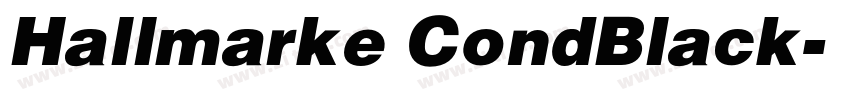 Hallmarke CondBlack字体转换
